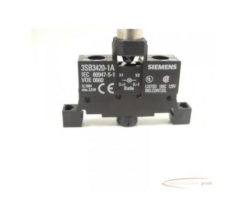 Siemens 3SB3420-1A Lampenfassung mit Lampenbirne rot 24V - Bild 2