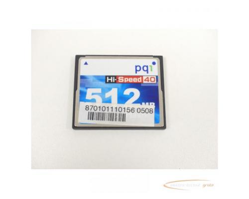 CompactFlash pq1 Hi-Speed 40 Karte 512 MB 870101110156 0508 - Bild 1