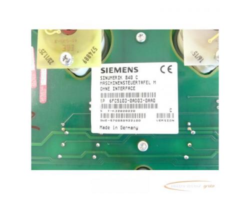 Siemens 6FC5103-0AD03-0AA0 Maschinensteuertafel M ohne Interface SN:T-K32020220 - Bild 5