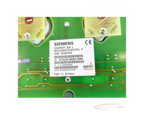 Siemens 6FC5103-0AD03-0AA0 Maschinensteuertafel M ohne Interface SN:T-L32000092 - Bild 5