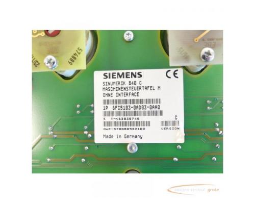Siemens 6FC5103-0AD03-0AA0 Maschinensteuertafel M ohne Interface SN:T-K62030746 - Bild 5