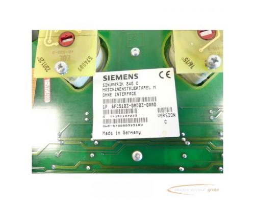 Siemens 6FC5103-0AD03-0AA0 Maschinensteuertafel M ohne Interface SN:T-J91127273 - Bild 5