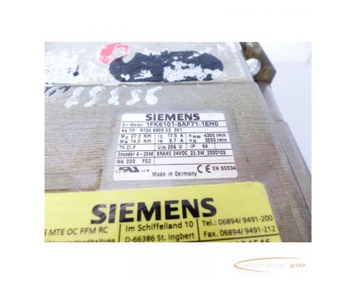 Siemens 1FK6101-8AF71-1EH0 Synchronservomotor SN:YFR724890903001 - Bild 4