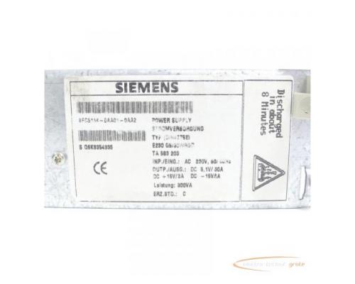Siemens 6FC5114-0AA01-0AA2 Stromversorgung E-Stand: C SN:Q6K9354935 - Bild 4