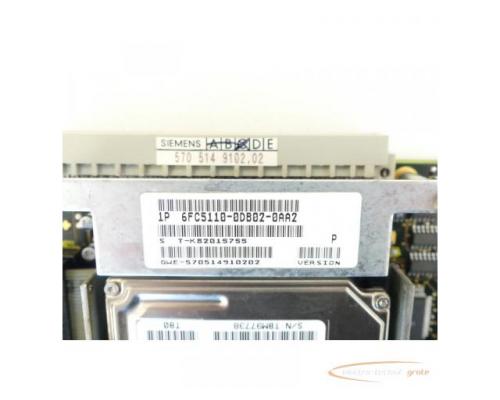 Siemens 6FC5110-0DB02-0AA2 MMC-CPU Version: P SN:T-K82015755 - Bild 5