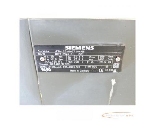 Siemens 1FT6105-8AC71-4AB1 Synchron-Servomotor SN:YFA822894701001 - Bild 4