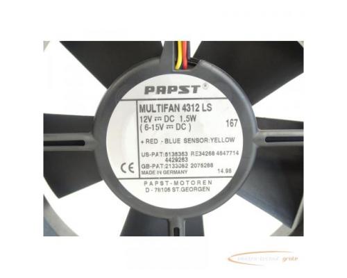 Papst Multifan 4312 LS Axiallüfter 12V DC 1,5W 6 - 15V DC , 119 x 119 x 32 mm - Bild 4