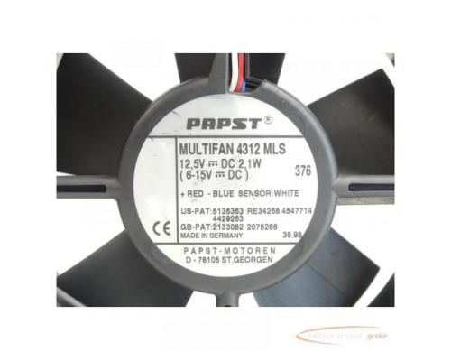 Papst Multifan 4312 MILS Axiallüfter 12,5V DC 2,1W 6 - 15V DC, 119x119x32 mm - Bild 4