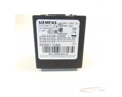 Siemens 3RH2911-1FA22 Hilfsschalterblock E-Stand 03 - Bild 2