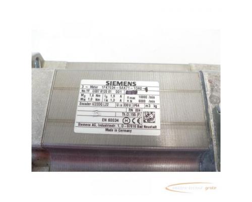 Siemens 1FK7034-5AK71-1DA0 Servomotor SN:YFC037812001001 -neuwertig- - Bild 4