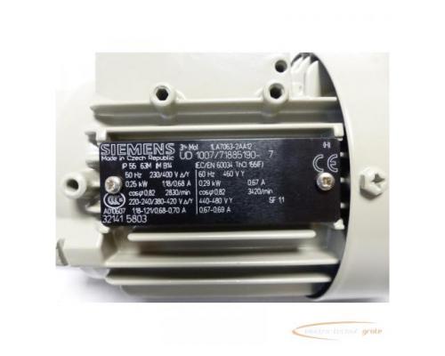 Siemens 1LA7063-2AA12 Niederspannungsmotor SN:UD1007/71885190-7 - Bild 4