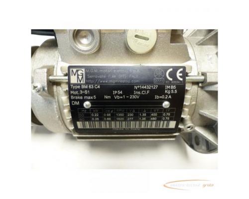 M.G.M motori elettrici Typ: VM 63 C4 Motor SN:14432127 (ohne abdeckung) - Bild 4