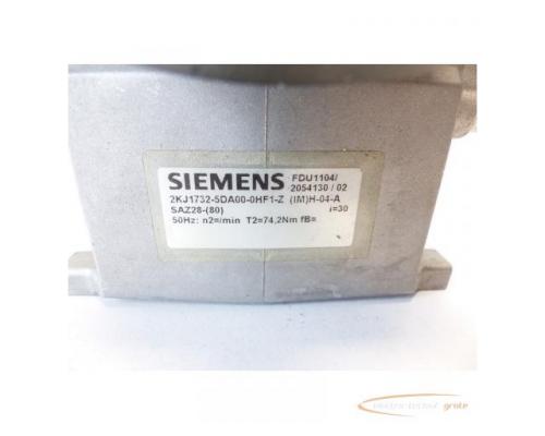 Siemens 2KJ1732-5DA00-0HF1-Z Schneckengetriebe SN:FDU1104/2054130/02 - Bild 4