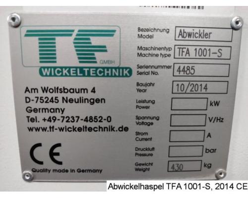 TF Wickeltechnik TFA 1001 S Aufwickelhaspel  500 kg - Bild 9