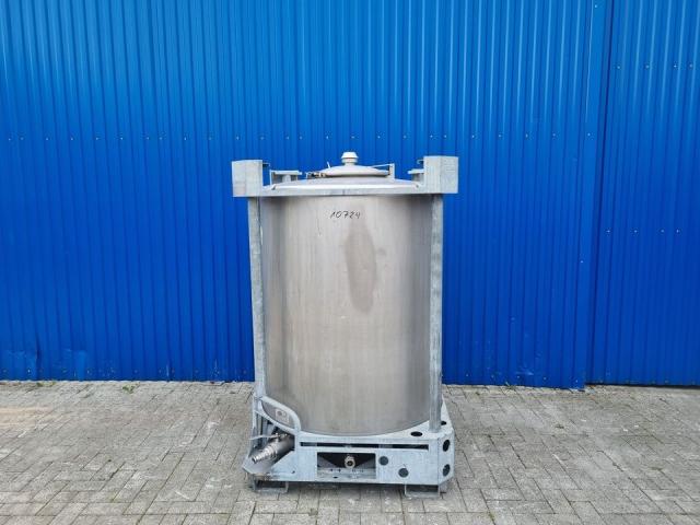 Edelstahlbehälter Tank mit Isolierung 1070L - 1