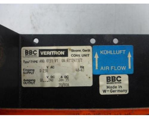 BBC / ABB Veritron AND 6131 V1 Doppel- Stromrichter, Gleichstromregler Stromrich - Bild 6