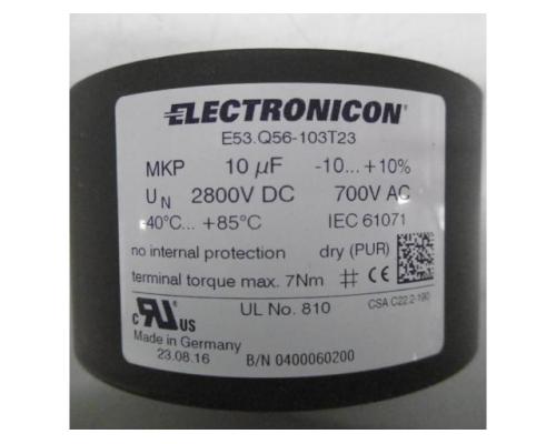 ELECTRONICON E53-Q56-103T23 Niederinduktive Wechsel- Gleichspannungskondensato - Bild 3