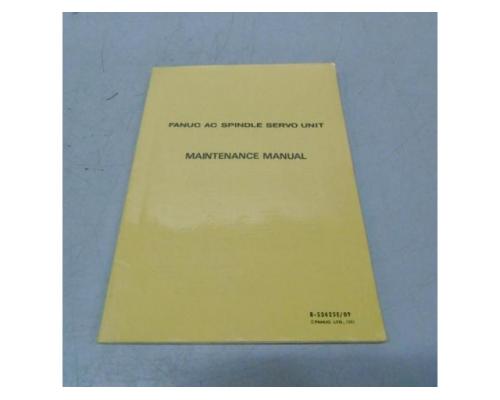 FANUC AC Spindle Servo / Motor series Handbuch, Betriebsanleitung, Bedienungsanleitung, - Bild 1