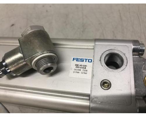 FESTO DNC-63-110-PPV-A-ELB Pneumatik Zylinder, Kompaktzylinder, Normzylinder - Bild 5