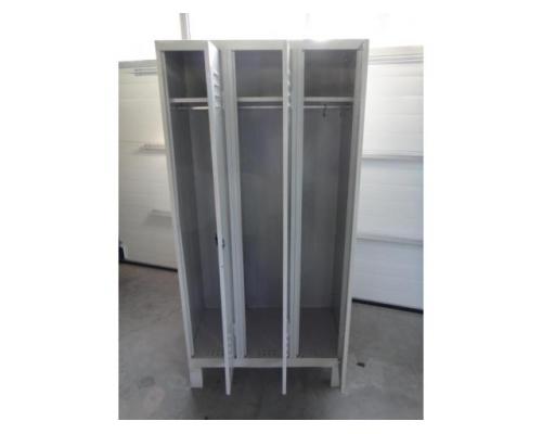 Garderobenschrank, Umkleidespind mit 3 Türen