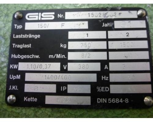 GIS 150 / F E-Kettenzug, Elektro Hubwerk, Kran - Bild 6