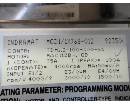 INDRAMAT TDM 1.2-100-300-W1 AC-Servoantrieb - Bild 2