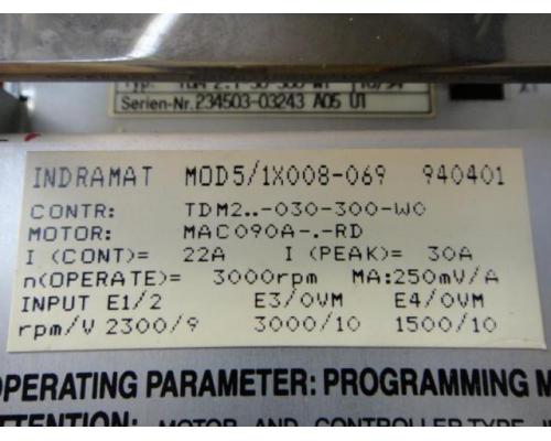 INDRAMAT TDM 2.1-30-300-W1 AC-Servoantrieb - Bild 2