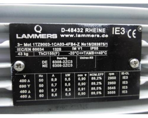 LAMMERS 1TZ9003-1CA03-4FB4-Z Elektromotor, E-Motor, Drehstrommotor, Kraftstromm - Bild 4