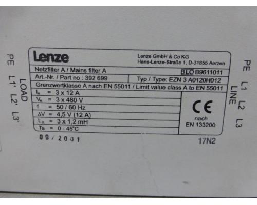 LENZE EZN 3 A0120H012 3 Phasen, 3 x AC- Vorschaltgerät, Netzanschlußmodu - Bild 3