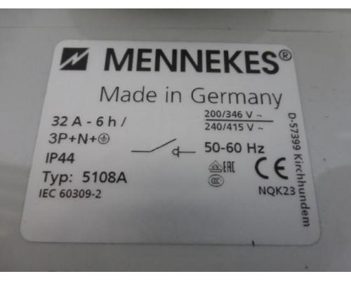 MENNEKES 5108 A 32 Amp. CEE-Wandsteckdose mit Schalter - Bild 6