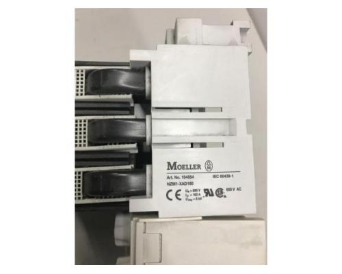 MOELLER / EATON NZM1 / 63A + GST00-160-40-60-AOU Leistungsschalter auf 3 Phasen Stromschiene + Sich - Bild 2