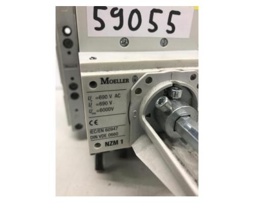 MOELLER / EATON NZM1 / 63A + GST00-160-40-60-AOU Leistungsschalter auf 3 Phasen Stromschiene + Sich - Bild 3