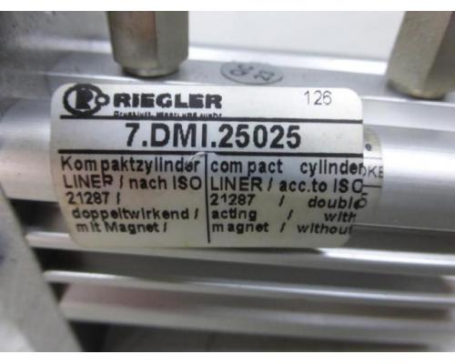 RIEGLER, ähnlich FESTO 7.DMI 25025 Liner Pneumatik Zylinder, Kompaktzylinder Druckluftzylin - Bild 6