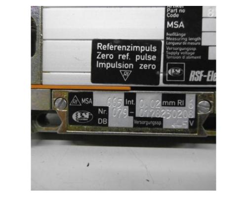 RSF Elektronik MSA 665 / 170 Glasmaßstab, inkrementales Längenmesssystem, Linea - Bild 5