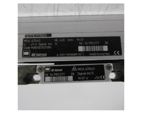 RSF Elektronik MSA 670.63 / 420 Glasmaßstab, inkrementales Längenmesssystem, Linea - Bild 3