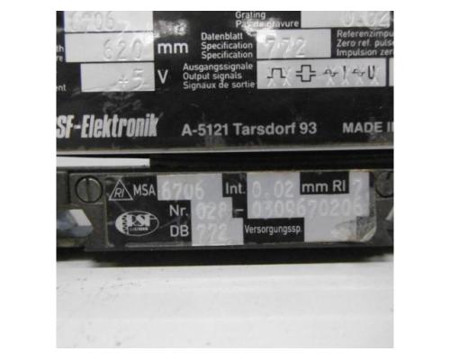 RSF Elektronik MSA 6706 / 620 Glasmaßstab, inkrementales Längenmesssystem, Linea - Bild 4