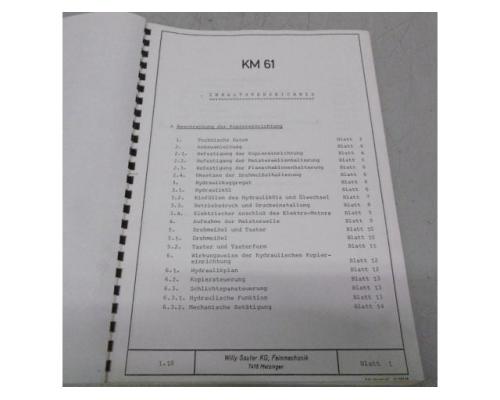 SAUTER KM61 Bedienungsanleitung, Betreibsanleitung, Handbuch, - Bild 3