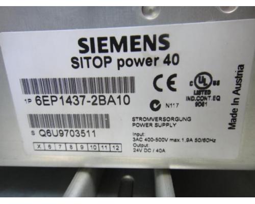 SIEMENS 6EP1437-2BA10 Netzteil SITOP POWER 40 GEREGELTE STROMVERSORGUNG
