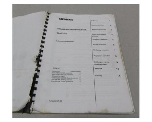 SIEMENS Sinumerik 840D / 840Di / 810D ShopTurn Handbuch, Programmieranleitung, Betriebsanleitung, - Bild 4