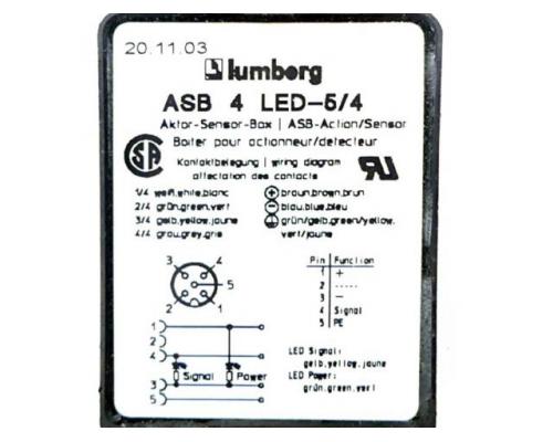 Aktor-Sensor-Box ASB 4 LED-5/4 ASB 4 LED-5/4 - Bild 2