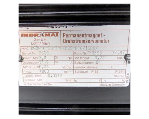 Permanentmagnet Drehstromservomotor 092B-0-0D-1-B/ - Bild 2