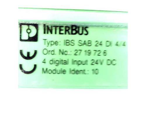 Interbus IBS SAB 24 DI 4/4 27 19 72 6 - Bild 2