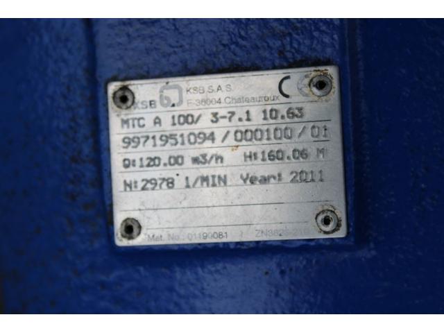 KSB Pumpe MTC A 100/3-7.1 10.63+KSB Motor 1LG6 283-2AB60-Z - 8