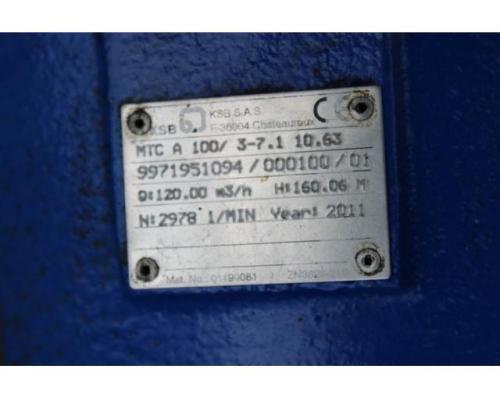 KSB Pumpe MTC A 100/3-7.1 10.63+KSB Motor 1LG6 283-2AB60-Z - Bild 8