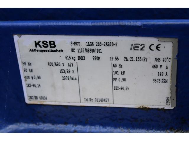 KSB Pumpe MTC A 100/3-7.1 10.63+KSB Motor 1LG6 283-2AB60-Z - 9