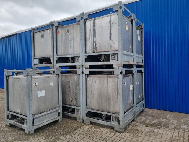 IBC/ Edelstahlbehälter / Transportcontainer 1000L - 4