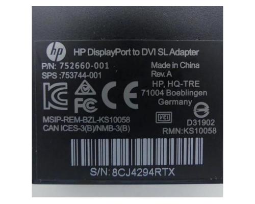 DisplayPort to DVI SL Adapter 752660-001 752660-00 - Bild 2