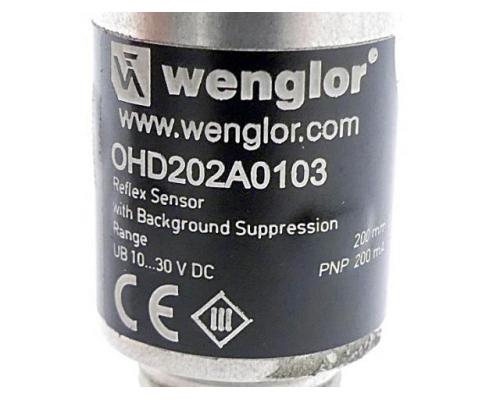 Wenglor Reflextaster mit Hintergrundausblendung OHD202A010 - Bild 2