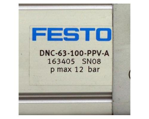 FESTO Zugstangenzylinder DNC-63-100-PPV-A 163405 - Bild 2