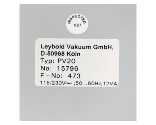 leybold Totaldruck-Messgerät PV20 - Bild 2